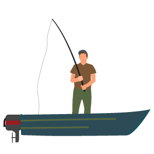 point, press, fishing